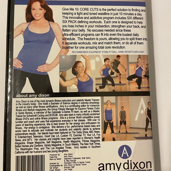Amy Dixon “ Give me 10” Core Cuts Exercise DVD - Picture 2 of 2